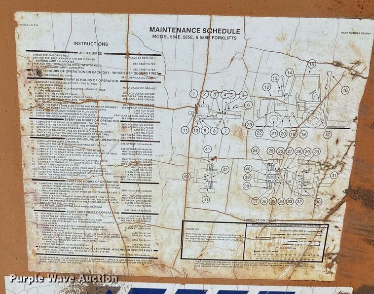 image for item DZ8732 1985 Case 585-D forklift