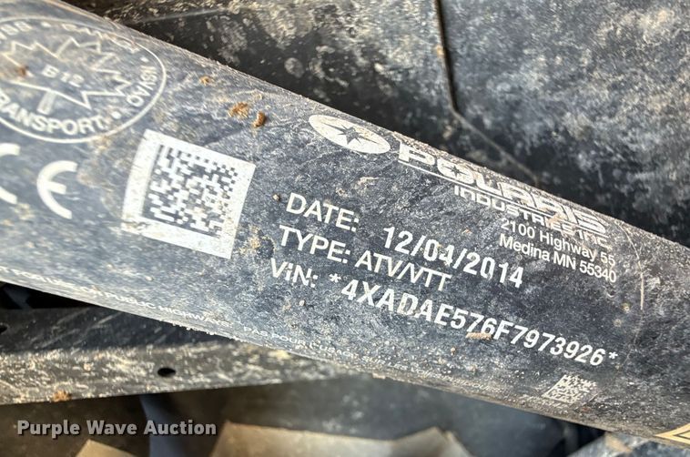 image for item DZ8842 2015 Polaris Ace Sportsman 570 utility vehicle