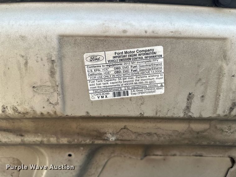 image for item EB2805 2012 Ford E450 Super Duty shuttle bus