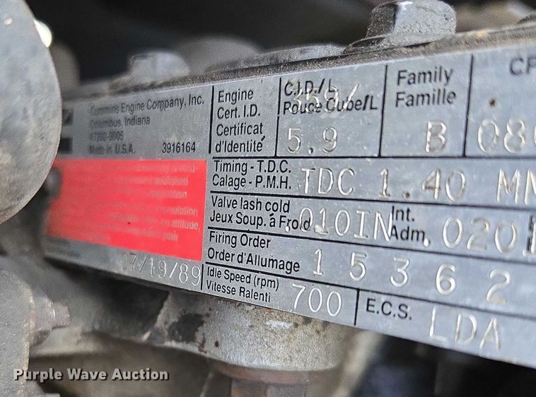 image for item ED2167 1991 Dodge Ram 250 pickup truck