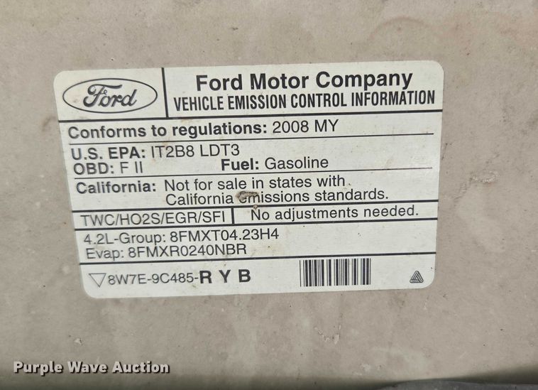 image for item ED2168 2008 Ford F150 pickup truck