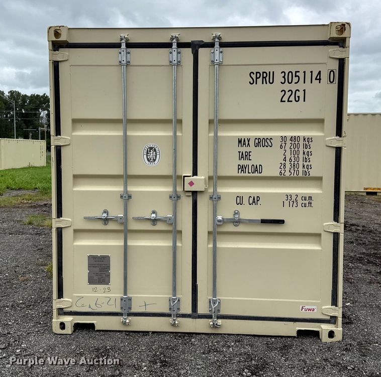 image for item ED4409 2024 20' shipping container
