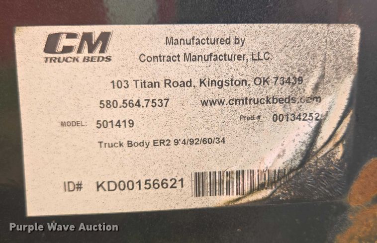 image for item EF1800 CM Truck Beds 501419 flatbed