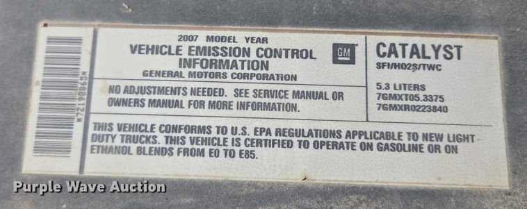 image for item EF1804 2007 GMC Sierra 1500 SL  pickup truck