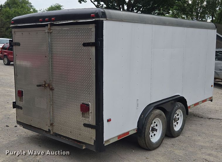 image for item EF1846 1993 Wells Cargo enclosed cargo trailer