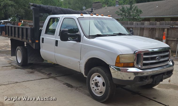 image for item EF1847 2001 Ford  F550 Super Duty XL dump flatbed truck