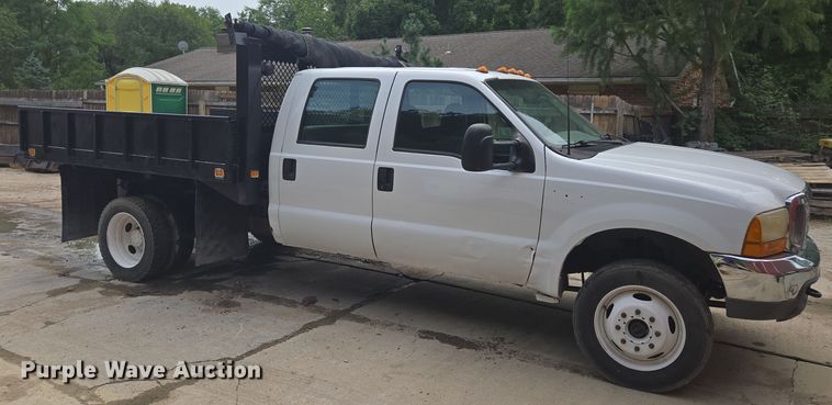 image for item EF1847 2001 Ford  F550 Super Duty XL dump flatbed truck