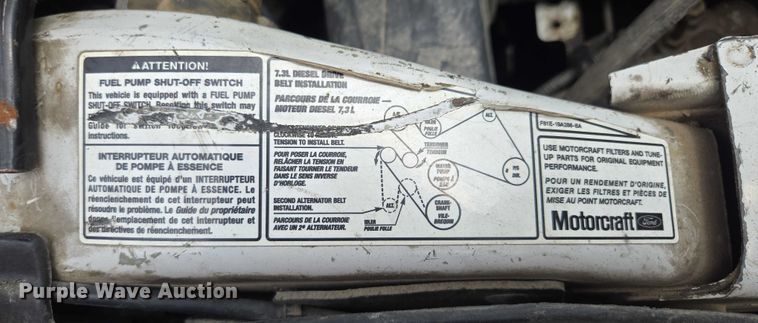 image for item EF1847 2001 Ford  F550 Super Duty XL dump flatbed truck