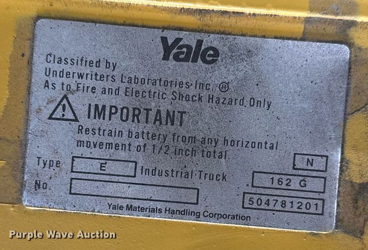 image for item EG8151 2025 Yale MSW040LCN24TV072 pallet jack