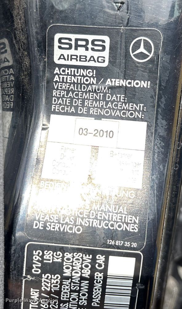 image for item EJ7624 1995 Mercedes-Benz E320 