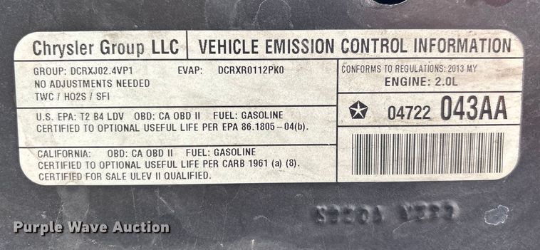 image for item EJ7625 2013 Jeep Patriot SUV