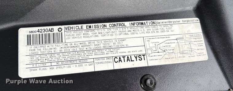 image for item EJ7627 2007 Dodge Nitro SUV