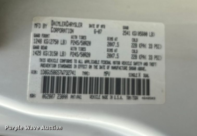 image for item EJ7627 2007 Dodge Nitro SUV