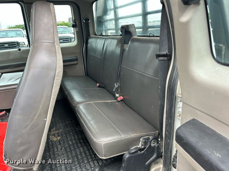 image for item EK8382 2009 Ford F250 Super Duty SuperCab flatbed pickup truck