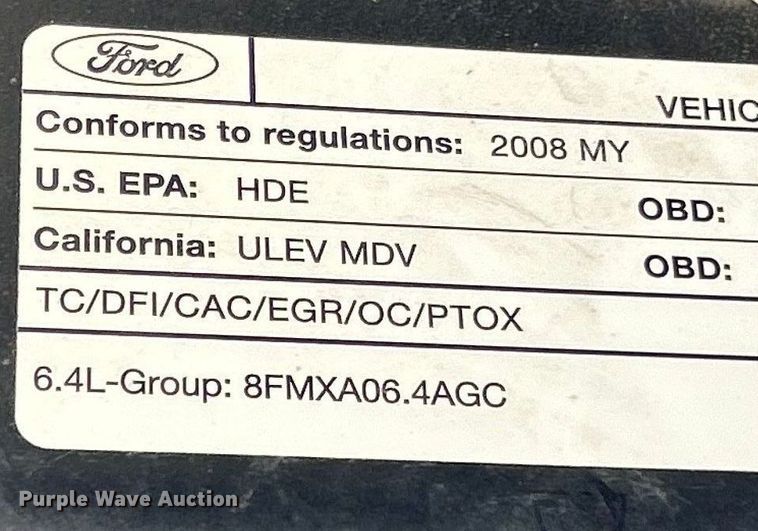 image for item EK8414 2008 Ford F250 Super Duty XL Crew Cab pickup truck