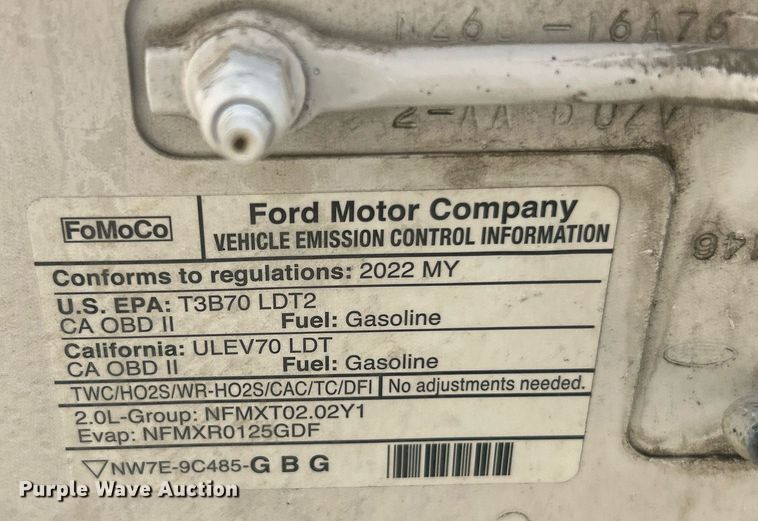 image for item EK8417 2022 Ford Maverick XL Crew Cab pickup truck