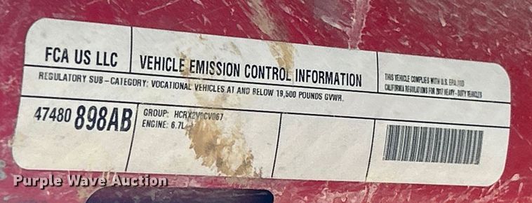 image for item EK8449 2017 Dodge Ram 5500 Crew Cab flatbed truck