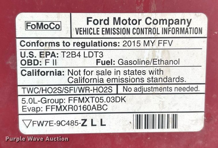 image for item EL2132 2015 Ford F150 SuperCrew pickup truck