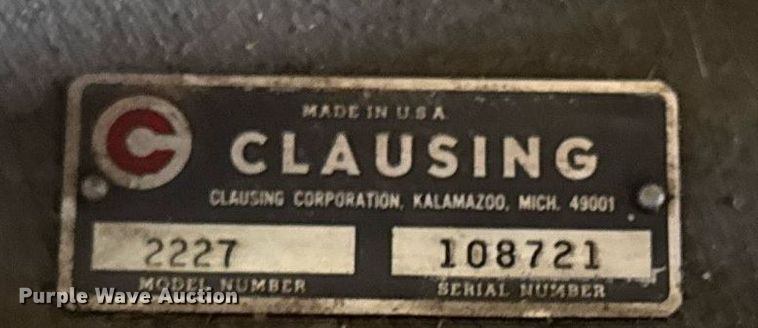 image for item EM2179 Clausing 2227 press