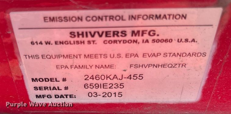 image for item EM2196 2015 Country Clipper 2460KAJ-455 ZTR lawn mower