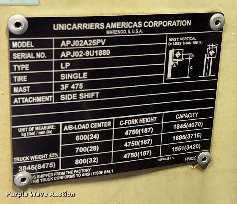 image for item EM8004 Nissan 50 forklift