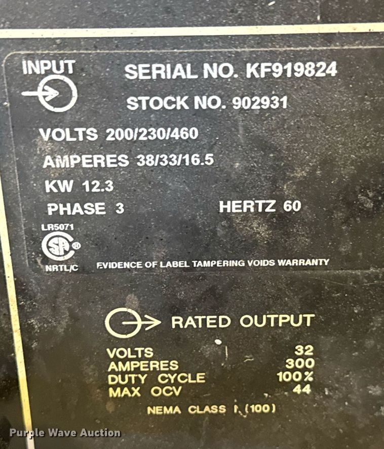 image for item EM8011 Miller CP-300 welder