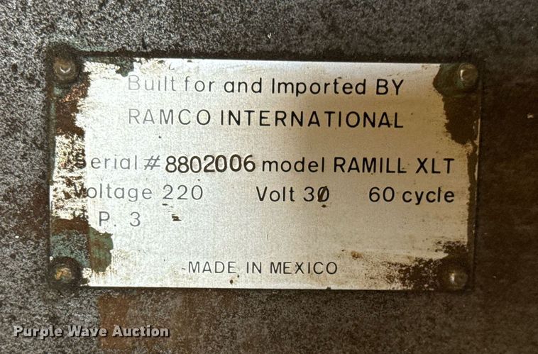 image for item EM8016 Ramco RAMILLXLT milling machine