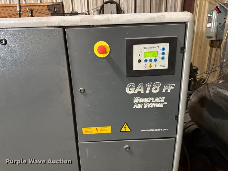 image for item EM8023 2005 Atlas Copco GA18 FF air compressor