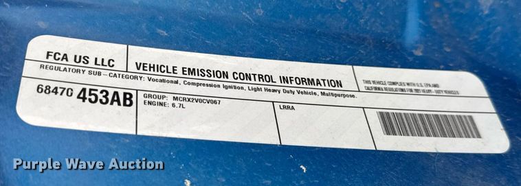 image for item EM8028 2021 Dodge Ram 5500 flatbed truck