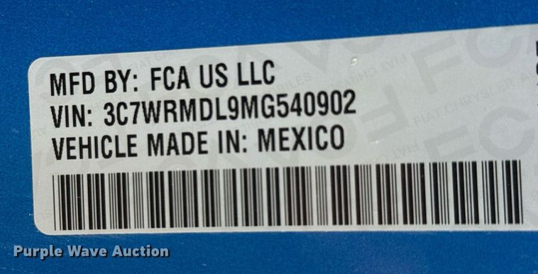 image for item EM8028 2021 Dodge Ram 5500 flatbed truck