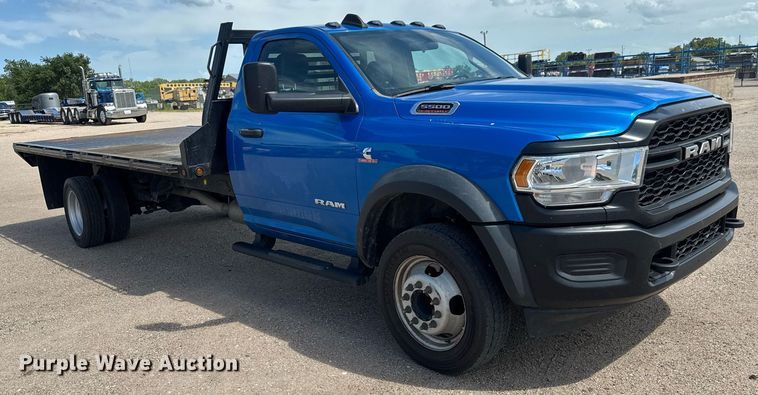 image for item EM8029 2021 Dodge Ram 5500 flatbed truck