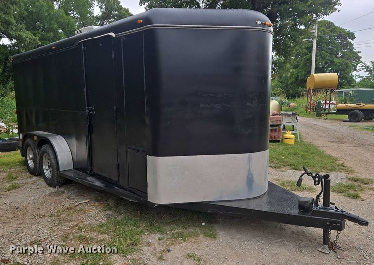 image for item EN8280 1997 Titan enclosed cargo trailer