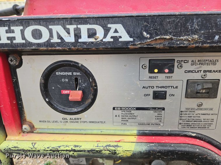 image for item EO0885 Honda  EB5000X generator