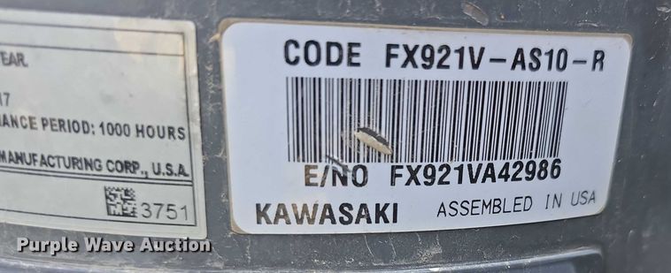 image for item EO1577 2017 John Deere Z960M ZTR lawn mower