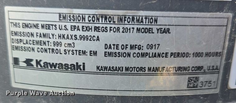 image for item EO1577 2017 John Deere Z960M ZTR lawn mower