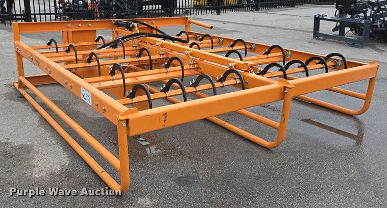 image for item EO1580 2024 LandHonor HAG-12-24Q skid steer hay accumulator grapple