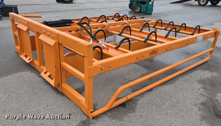 image for item EO1580 2024 LandHonor HAG-12-24Q skid steer hay accumulator grapple