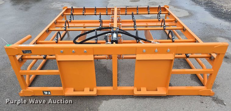 image for item EO1580 2024 LandHonor HAG-12-24Q skid steer hay accumulator grapple