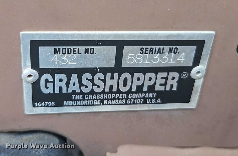 image for item EO4603 2008 Grasshopper 432 ZTR lawn mower