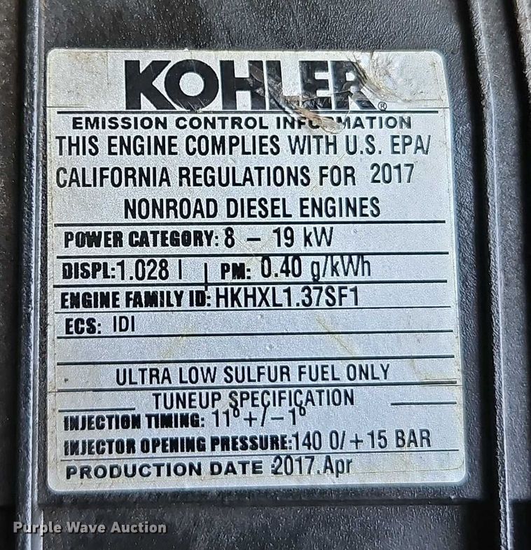 image for item EO4605 Kohler KDW1003 engine
