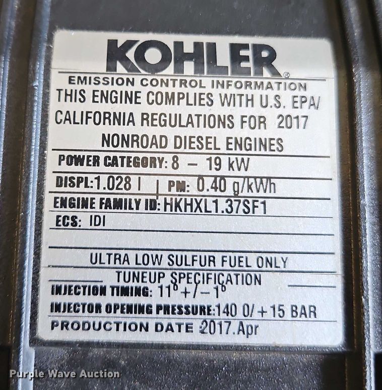 image for item EO4606 Kohler KDW1003 engine