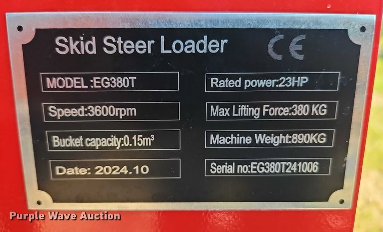 image for item EO4610 2024 EGN EG380T compact utility loader