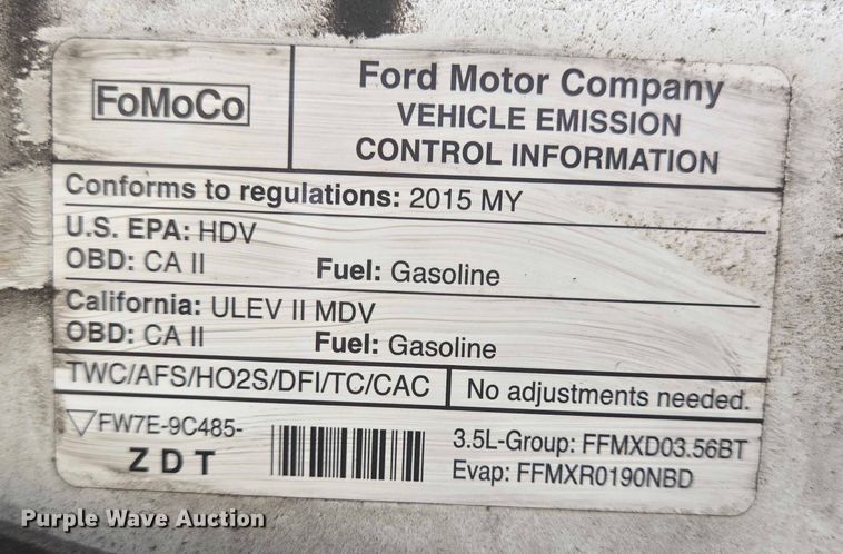 image for item EQ4063 2015 Ford Transit 350 delivery van