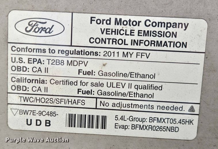 image for item EQ4064 2011 Ford E350 van