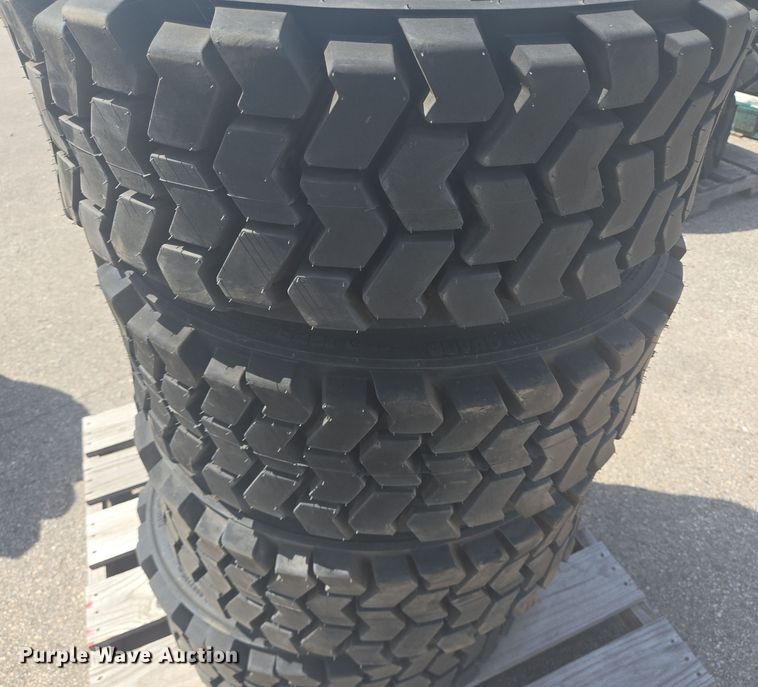 image for item EQ4116 (4) Bobcat 10-16.5 skid steer tires and wheels