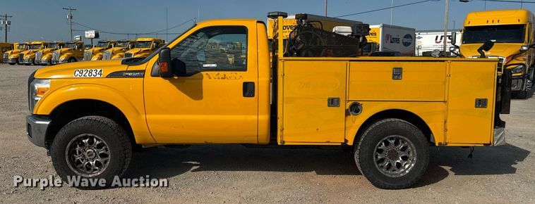 image for item EU2064 2015 Ford F250 utility bed pickup truck