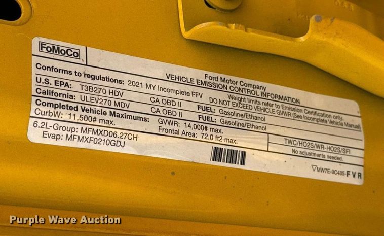 image for item EU2065 2021 Ford F350 Super Duty  utility bed pickup truck