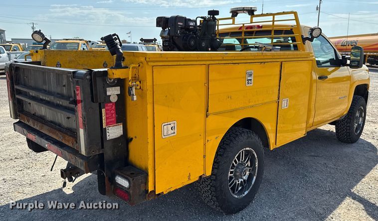 image for item EU2066 2016 Chevrolet Silverado 3500HD utility bed pickup truck