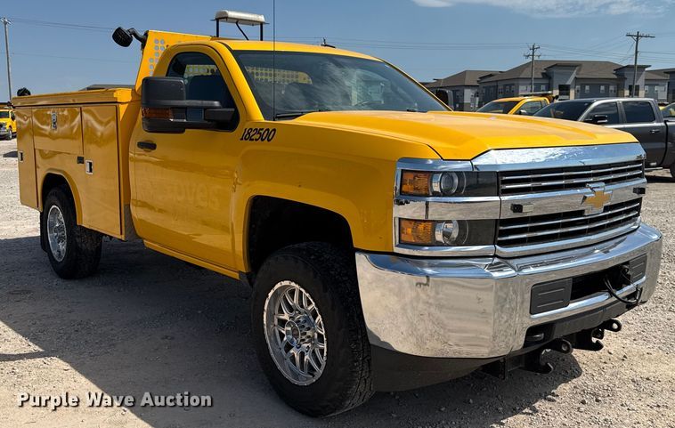 image for item EU2073 2017 Chevrolet Silverado 3500HD utility bed pickup truck