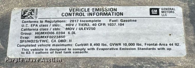 image for item EU2073 2017 Chevrolet Silverado 3500HD utility bed pickup truck